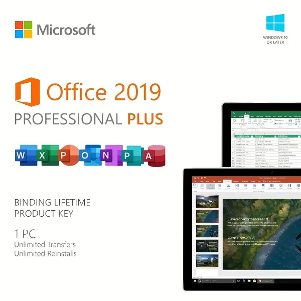 Microsoft Office Professional Plus 2019 Product Key For 1 PC, Lifetime