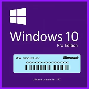 Windows 10 Professional 32/64-bit Product Key For 1 PC